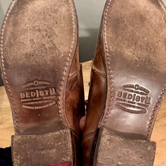 🤎 Gorgeous Bed Stu Brown Leather Ankle Boots - Picture 8 of 13